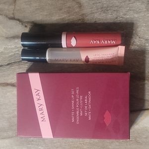 💋NIB Matte+Shine Lip Set:Rose Pink💋